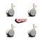 Service Caster 2.375 Inch MRI Safe Casters, 12mm Threaded Stem, Set of 4, 4PK SCC-TS02S60-TPR-GRY-M12X22-MRI-4 - alternate 4